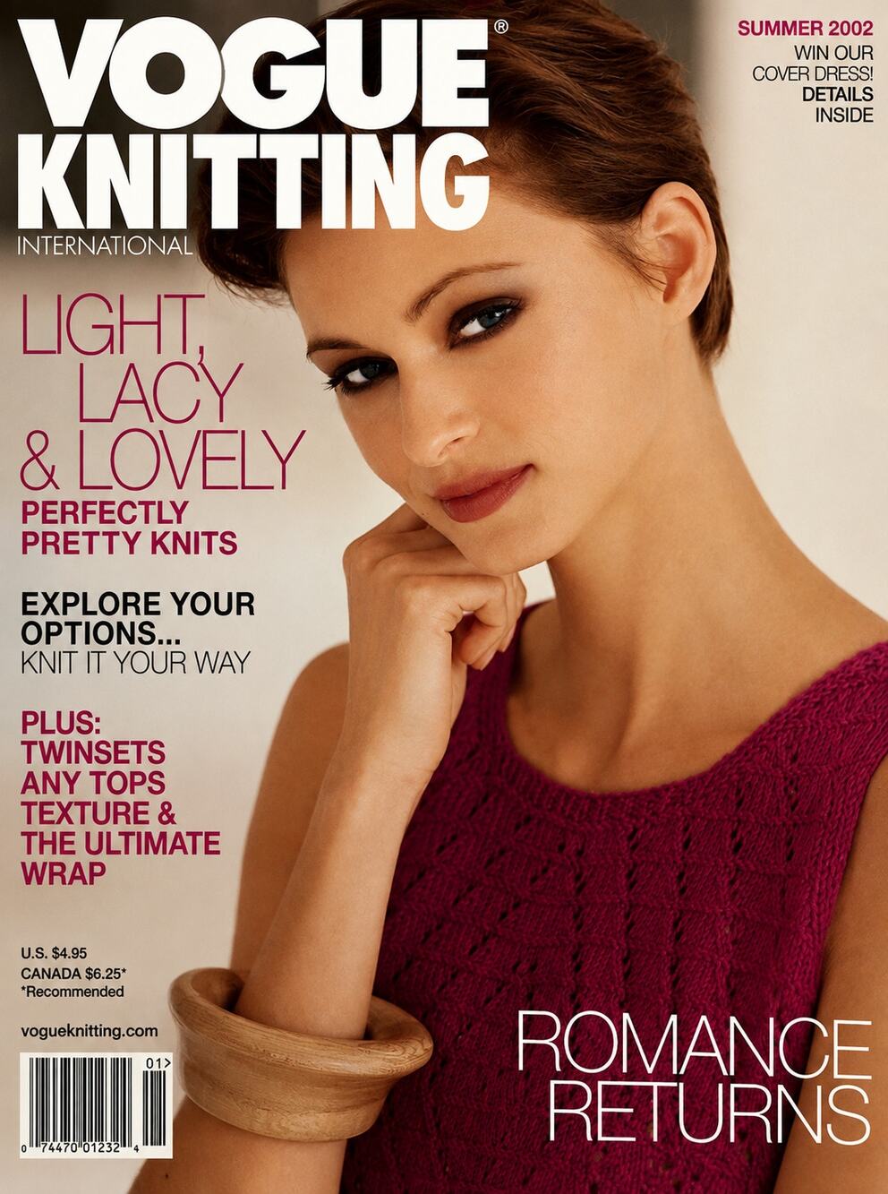 RARE Vogue Knitting International Magazine Spring/ Summer 2000 Romance Returns
